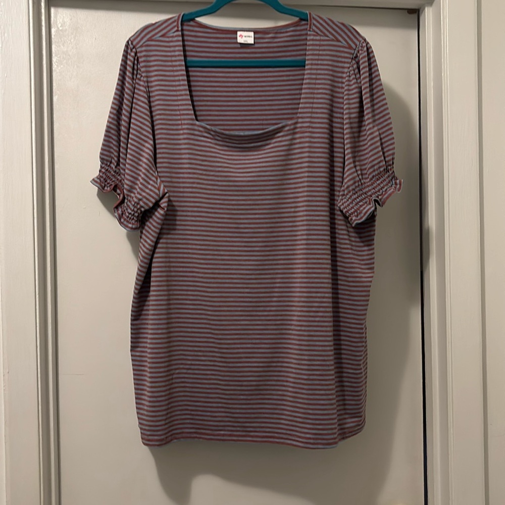Cute striped top 3X